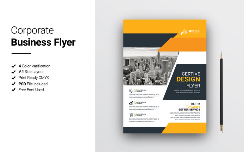 Business Flyer - Modèle d'identité d'entreprise