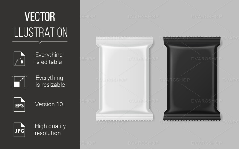 Polymerverpackung - Vektorbild