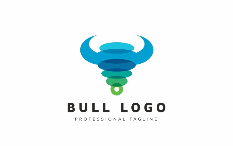 Download Шаблон логотипа "Bull Colorful Logo Template" / Bull Colorful Logo Template - Шаблон логотипа на тему графика animal,animals,battle,branding,bull,bull logo,colorful,consultant,consulting,corporate,creative,creativity,expertise,finance,financial,game,investment,marketing,polygon,real estate