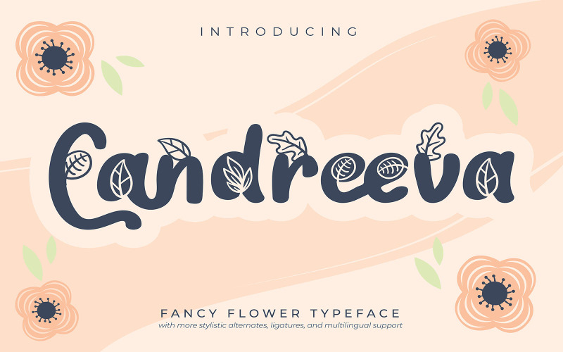 Candreeva | Fancy Flower lettertype lettertype