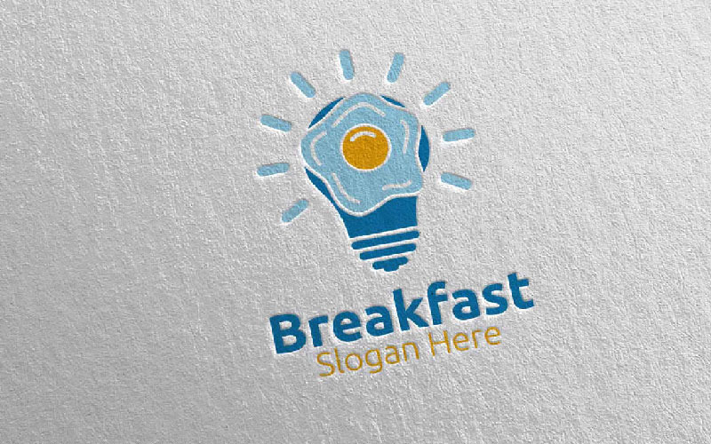 Fast Food Kahvaltı Teslimat 20 Logo Şablonu
