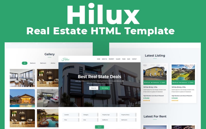 Hilux - Modèle HTML pour l'immobilier