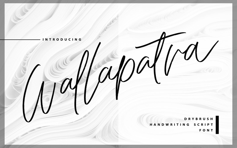 Wallapatra | Drybrush手写草书字体
