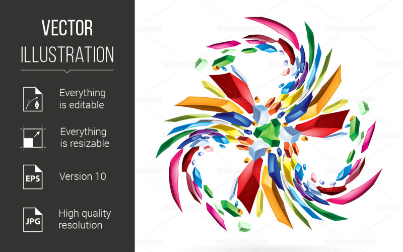 Download Vector "Abstract Colourful Star for your Design - Vector Image" / Abstract Colourful Star for your Design - Vector Image - Vector на тему графика abstract,star,colourful,illustration,design,flower,object,bright,orange,leaf,heart,icon,clip,collection,floral,element,spiral,clean,art,line