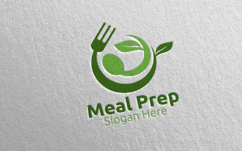 Meal Prep Healthy Food 1 Logo Template