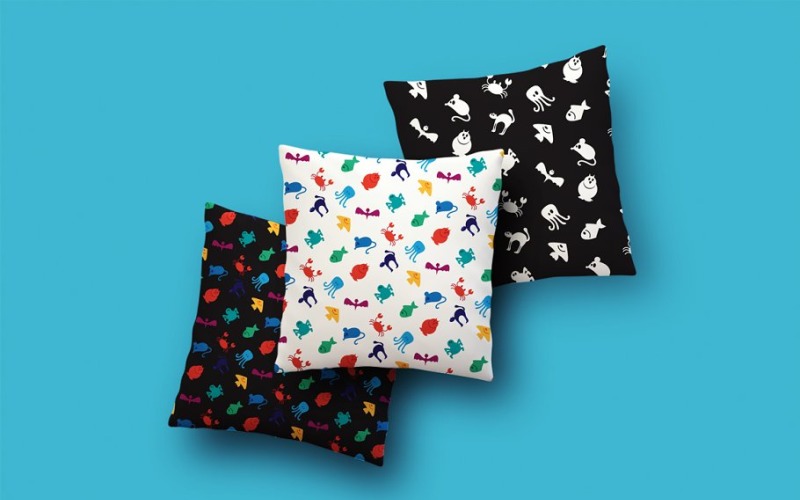 Download Pattern "Cute Animals Pattern" / Cute Animals Pattern - Pattern на тему графика vintage,hipster,illustration,design,sign,retro,nature,vector,texture,fabric,art,color,collection,nautical,flyer,ornament,western,child,decoration,forest,background,graphic,cloth,sea,print,spi