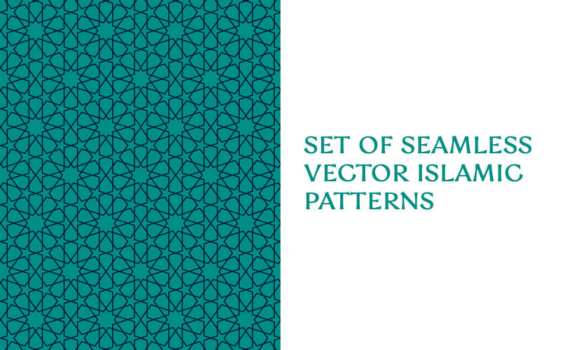 Set of Seamless Vector Islamic Pattern