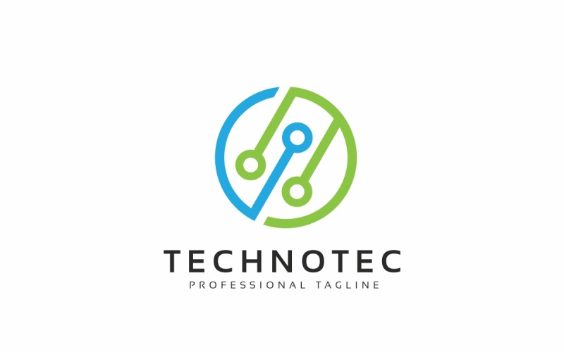 Tech Circle Logo Template #117024 - TemplateMonster