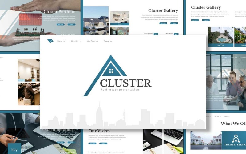 Cluster - Keynote-Vorlage