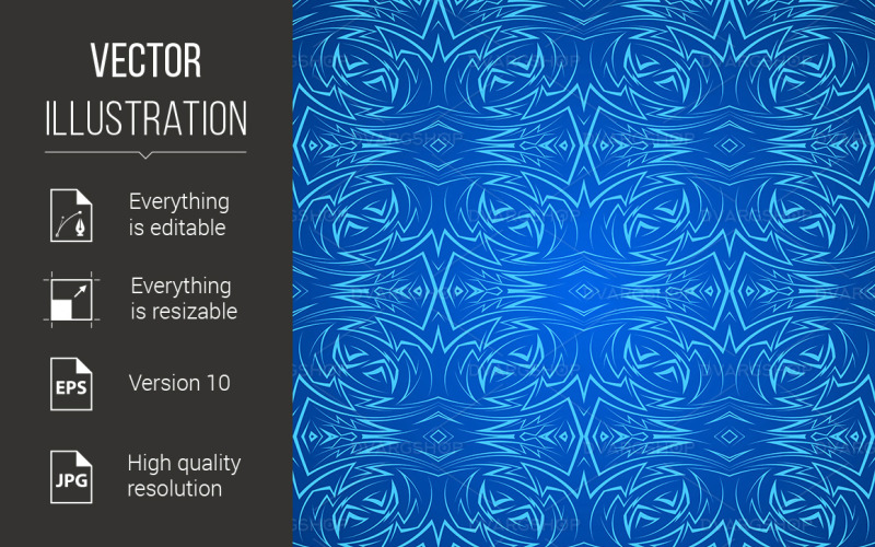 Download Vector "Abstract Seamless Pattern in Blue - Vector Image" / Abstract Seamless Pattern in Blue - Vector Image - Vector на тему графика pattern,abstract,seamless,blue,ornament,line,sharp,light,fantasy,background,bright,angle,bend,decoration,backdrop,ornamental,design,geometry,thorn