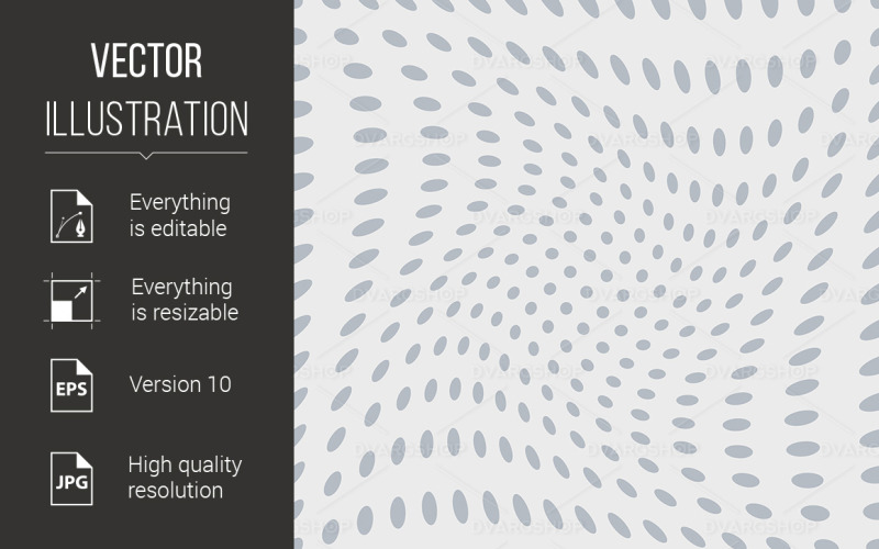 Download Vector "Abstract Spotted Background - Vector Image" / Abstract Spotted Background - Vector Image - Vector на тему графика abstract,background,grey,spotted,white,pattern,hole,illustration,futuristic,dynamic,motion,perforated,ornament,wavy,deformation,decoration,repeat,distortion,backdrop,fantasy