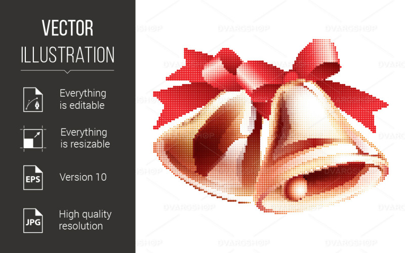 Download Vector "School Bells - Vector Image" / School Bells - Vector Image - Vector на тему графика school,bells,red,style,halftone,background,white,ribbon,decor,college,shiny,decoration,bell,pupil,embroidery,ding,celebrate,resonate,ring,call