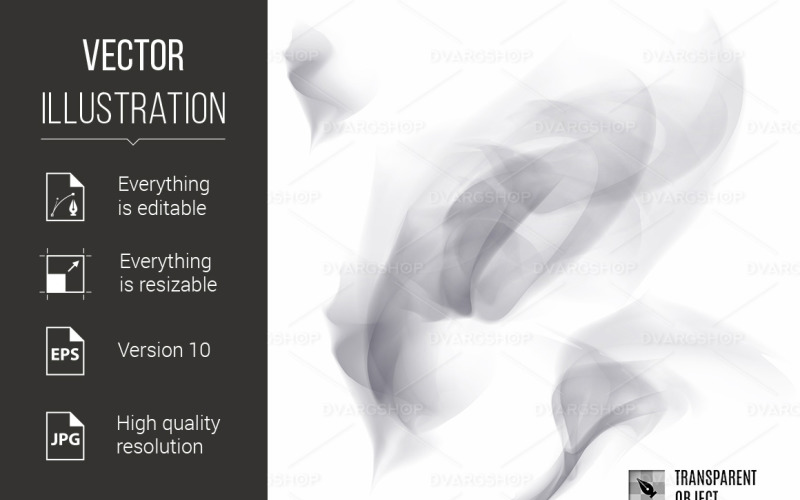 Download Vector "Smoke Transparent Texture on White - Vector Image" / Smoke Transparent Texture on White - Vector Image - Vector на тему графика smoke,texture,white,design,cigarette,concept,effect,transparent,fog,smog,element,smooth,smoky,isolated,realistic,backdrop,magic,dynamic,style,mist