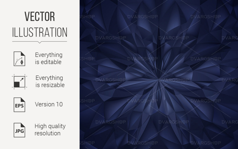 Composition bleue abstraite - image vectorielle