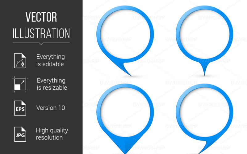 Download Vector "Blue Map Text Marker - Vector Image" / Blue Map Text Marker - Vector Image - Vector на тему графика map,marker,text,background,white,design,sale,water,mark,icon,set,blank,new,reflection,gps,shop,empty,store,paint,color