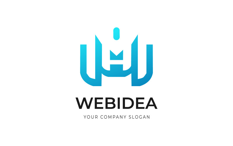 Download Шаблон логотипа "Creative Letter W Logo Template" / Creative Letter W Logo Template - Шаблон логотипа на тему графика alphabet,blue,brand,business,company,concept,corporate,creative,design,font,graphic,icon,identity,illustration,initial,letter,logo,web,webidea,wi