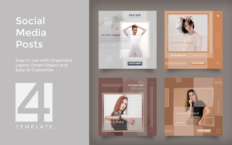 Fashion Social Media Post - Corporate Identity Template