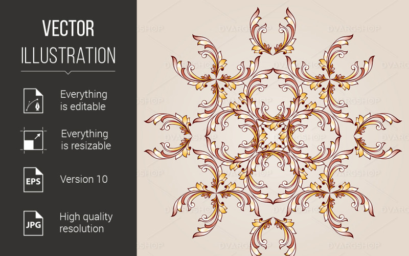 Download Vector "Flower Henna - Vector Image" / Flower Henna - Vector Image - Vector на тему графика flower,beige,henna,brown,pattern,gold,stem,revival,fabric,arts,elegance,victorian,image,backgrounds,petal,beautiful,branch,abstract,illustrations,vector