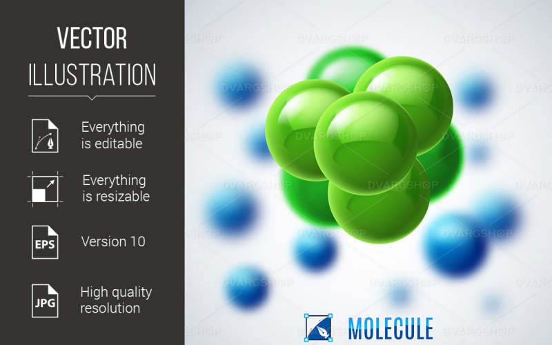 Download Vector "Green and Blue Molecular Structure - Vector Image" / Green and Blue Molecular Structure - Vector Image - Vector на тему графика molecular,structure,effect,molecula,blur,illustration,atom,macro,symbol,medicine,biochemistry,medical,shape,chemistry,science,physics,scientific,molecule,biotechnology,background