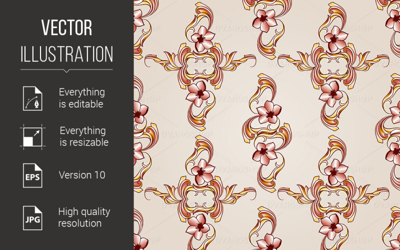 Download Vector "Pattern - Vector Image" / Pattern - Vector Image - Vector на тему графика pattern,henna,flower,brown,seamless,abstract,intricacy,textured,illustrations,repetition,effects,painting,decoration,wallpaper,beauty,fashion,backdrop,swirl,imagery,texture