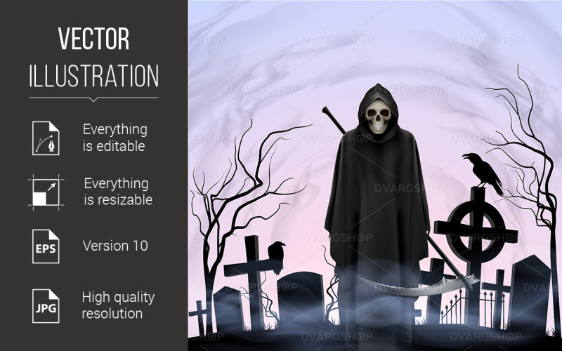 Призрак - векторное изображение