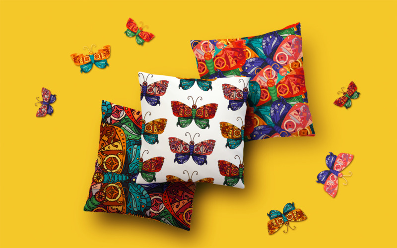 Download Pattern "Steampunk Butterfly Pattern" / Steampunk Butterfly Pattern - Pattern на тему графика invitation,card,modern,vintage,illustration,design,retro,elegant,delicate,decorative,ornamental,beautiful,pretty,nature,summer,vector,old,beauty,floral,texture,natural,fabric,art,drawn,tattoo