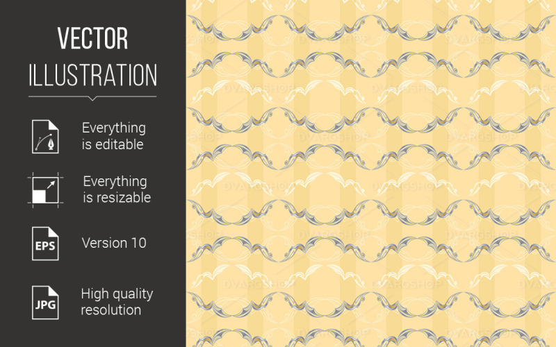 Download Vector "Vintage Pattern Number Two - Vector Image" / Vintage Pattern Number Two - Vector Image - Vector на тему графика vintage,pattern,illustration,design,background,modern,plant,ornate,seamless,white,floral,flourishes,leaf,baroque,antique,organic,damask,vector,victorian,curve