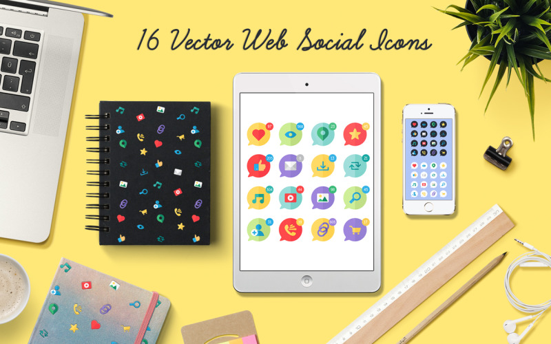 Download Набор иконок "Web Social Icon Set" / Web Social Icon Set - Набор иконок на тему social media internet,social,vector,network,business,technology,web,mail,ui,media,multimedia,online,video,search,interface,template,element,isolated,virtual,icon
