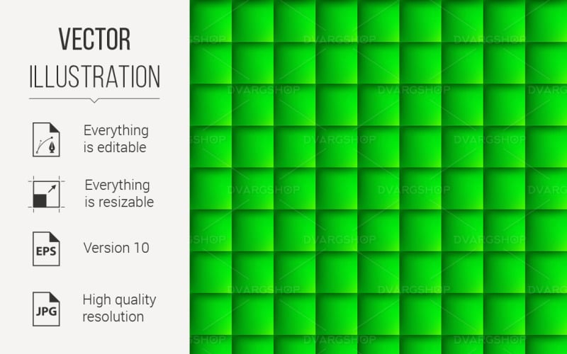 Абстрактний фон з квадратів в зелений - векторні зображення