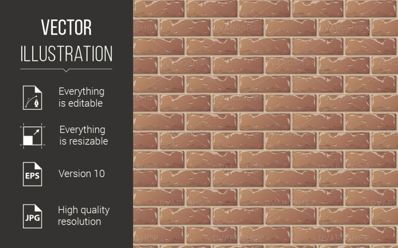Brick Wall - Immagine Vettoriale