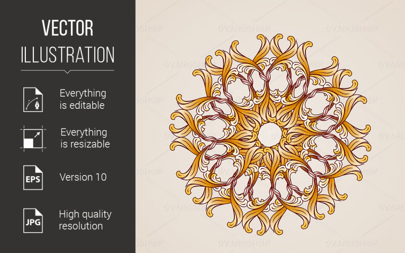 Download Vector "Brown Circular Element - Vector Image" / Brown Circular Element - Vector Image - Vector на тему графика element,brown,circular,eps,vector,background,beige,pattern,symmetry,symmetrical,old,texture,swirl,decorative,luxury,design,ornamental,wallpaper,orange,style