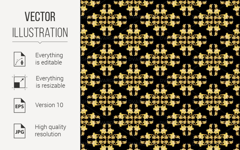 Gold Pattern - Vector Image