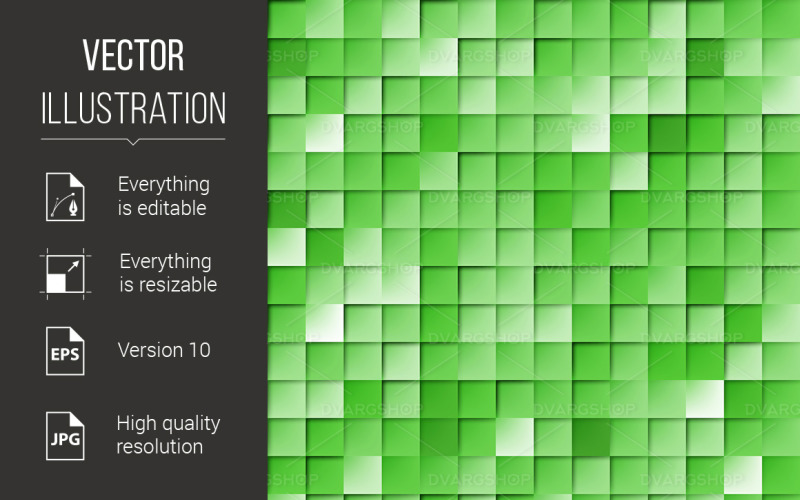 Download Vector "Squared Tiles - Vector Image" / Squared Tiles - Vector Image - Vector на тему графика abstract,saturation,green,tile,rom,wall,graphic,wallpaper,design,artistic,mosaic,kids,pattern,ceramic,shades,matrix,pixel,swimming,covering,fabric