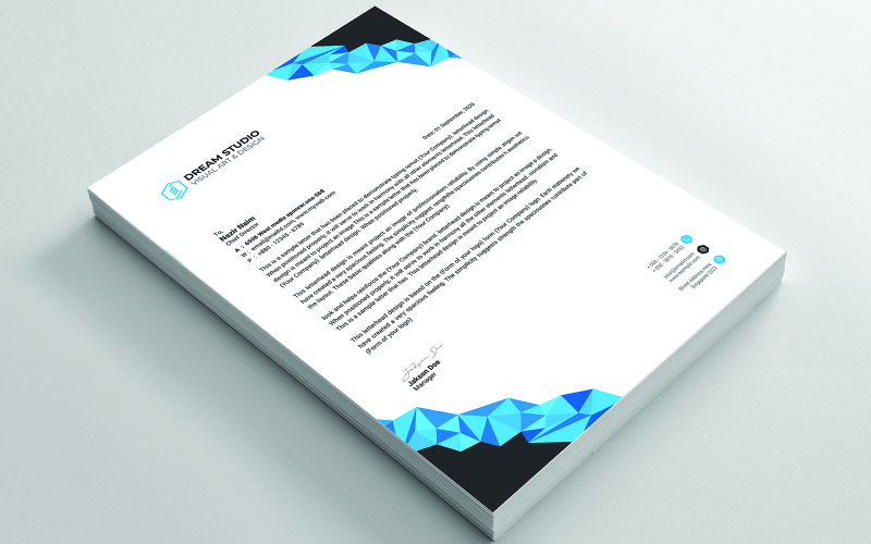 Download Фирменный стиль "clean Letterhead - Corporate Identity Template" / clean Letterhead - Corporate Identity Template - Фирменный стиль на тему графика black,blue,clean,cmyk,color,company,corporate,creative,design,designer,eps,green,horizontal,modern,personal,print,print ready,letterhead,letterhead template