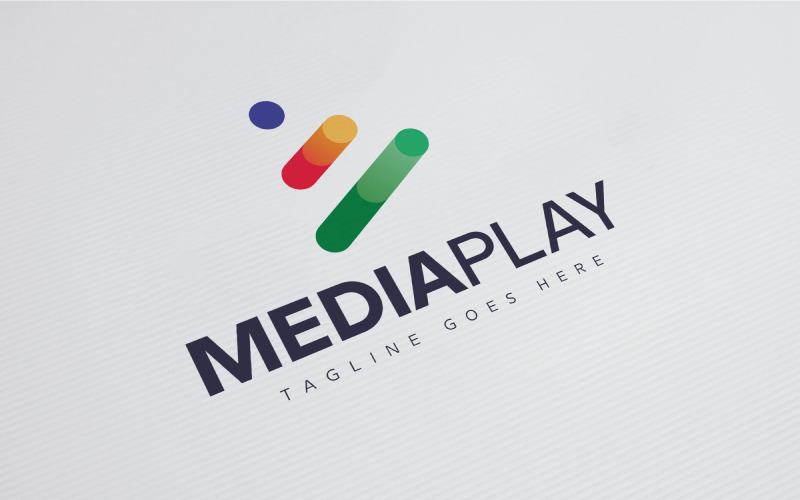 Download Шаблон логотипа "Media Play Logo Template" / Media Play Logo Template - Шаблон логотипа на тему графика arrow head,audio,circle,triangle,logo,communication,data,digital,colorful,dot,entertainment,game,media,music,play,software,technology,video,tech,multimedia