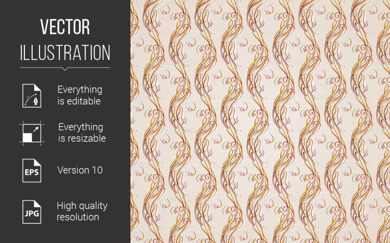 Download Vector "Pattern - Vector Image" / Pattern - Vector Image - Vector на тему графика pattern,abstract,seamless,wallpaper,vine,intricacy,flourishes,ornate,florals,flower,curled,image,colors,leaf,design,style,curve,brown,outline