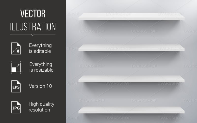 Shelves - Vector Image