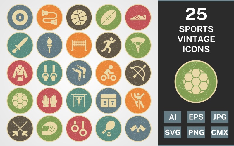 Download Набор иконок "25 SPORTS AND GAMES VINTAGE PACK Icon Set" / 25 SPORTS AND GAMES VINTAGE PACK Icon Set - Набор иконок на тему sports set,file,icon,icons,vintage,round,vector,sign,symbol,pictogram,line,sports,games,karate,rugby,pool,runner,tennis,racing,bow