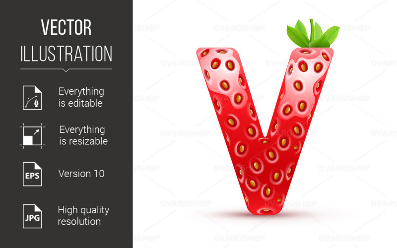 Download Vector "Tasty Alphabet - Vector Image" / Tasty Alphabet - Vector Image - Vector на тему графика font,green,tasty,alphabet,letter,strawberry,raw,shape,fresh,organic,food,leaf,sign,stem,typescript,product,print,ripe,capital,vegetarian