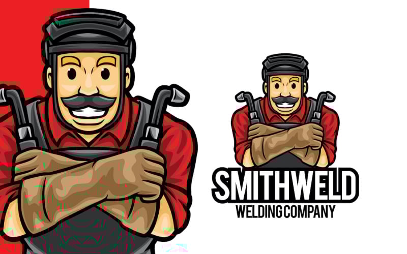 Download Шаблон логотипа "Welder Service Mascot Logo Template" / Welder Service Mascot Logo Template - Шаблон логотипа на тему графика logo,logomascot,mascot,logotemplate,character,illustration,vector,graphic,bus,city,tour,rentals,fun