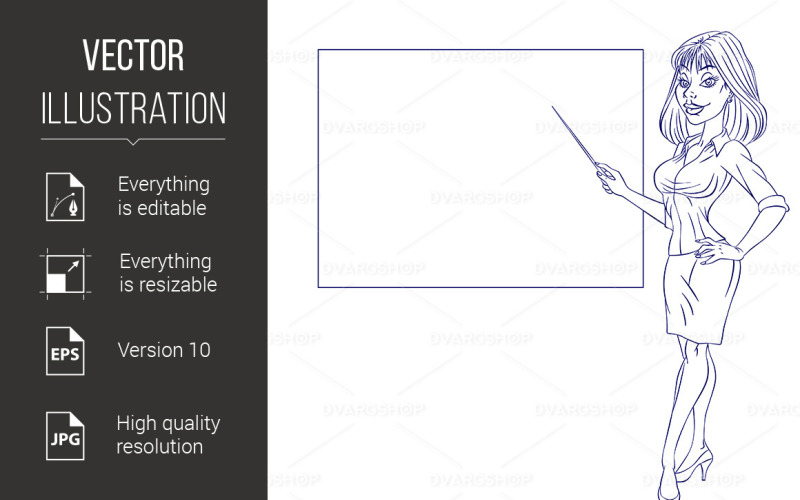 Business Woman - Immagine Vettoriale