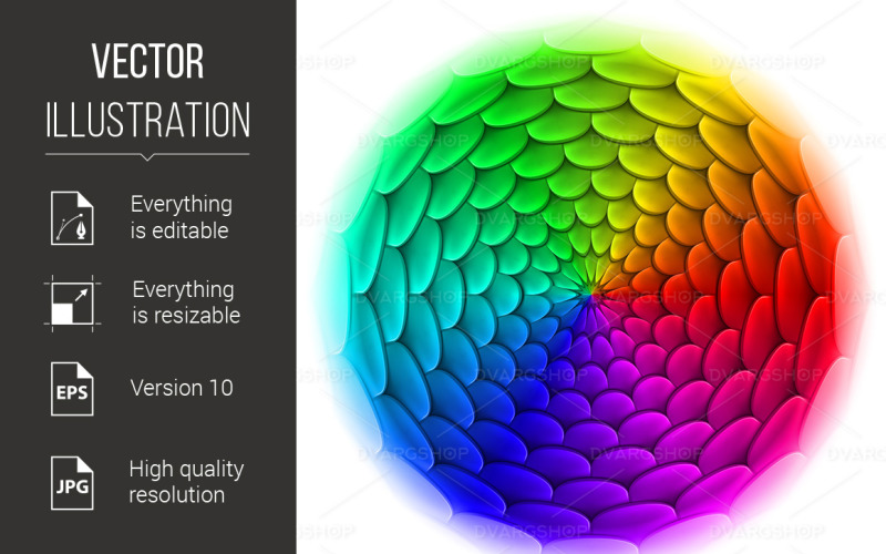 Download Vector "Illustration of Roof Tile Pattern - Vector Image" / Illustration of Roof Tile Pattern - Vector Image - Vector на тему графика roof,tile,spectrum,circle,pattern,illustration,background,abstract,design,shape,white,seamless,composition,blue,architecture,mix,mosaic,round,bright,deep