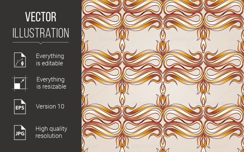 Download Vector "Pattern - Vector Image" / Pattern - Vector Image - Vector на тему графика pattern,seamless,abstract,golden,ornate,bunch,drawing,victorian,ornaments,luxury,imagery,elegance,colors,plant,repetition,illustrations,art,florals,decoration