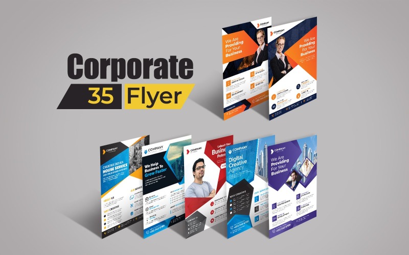 Download Фирменный стиль "Flyer Collection - Corporate Identity Template" / Flyer Collection - Corporate Identity Template - Фирменный стиль на тему графика magazine,catalog,leaflet,booklet,promotion,flyer,print,poster,cover,corporate,professional,templates,annual report,business,template,modern,abstract,design,creative,marketing