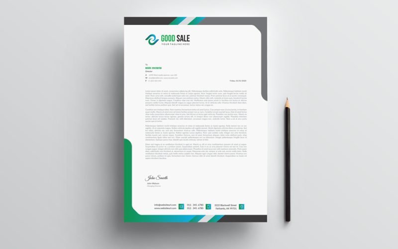 Download Фирменный стиль "Simple Letterhead - Corporate Identity Template" / Simple Letterhead - Corporate Identity Template - Фирменный стиль на тему графика letterhead,agency,ai,business letterhead,consulting,corporate letterhead,creative letterhead,digital,editable,graphic,marketing,marketing letterhead,multipurpose letterhead,print,product,prom