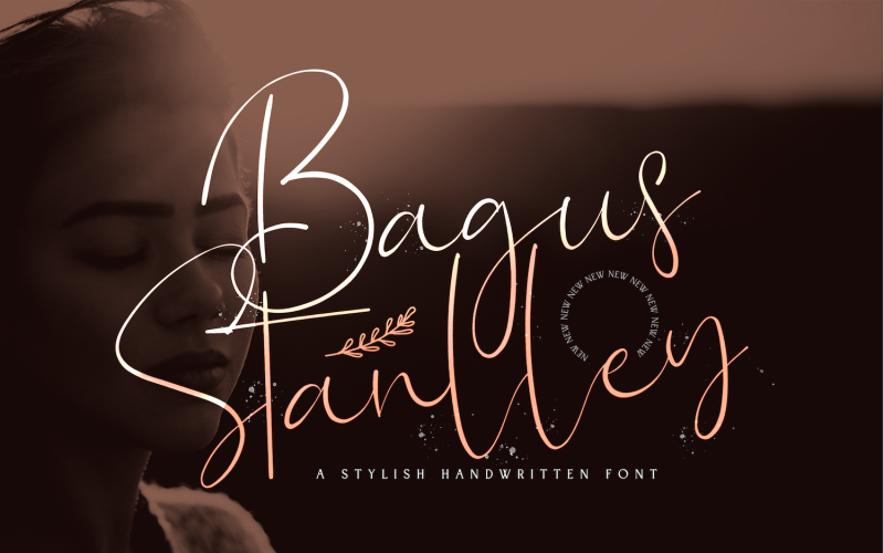 Download Шрифт "Bagus Stanlley - Stylish Cursive Font" / Bagus Stanlley - Stylish Cursive Font - Шрифт на тему графика lettering,script,calligraphy,brush,modern,handwritten,vintage,elegant,handlettering,handdrawn,logotype,stylish,handwritting,font,whimsical