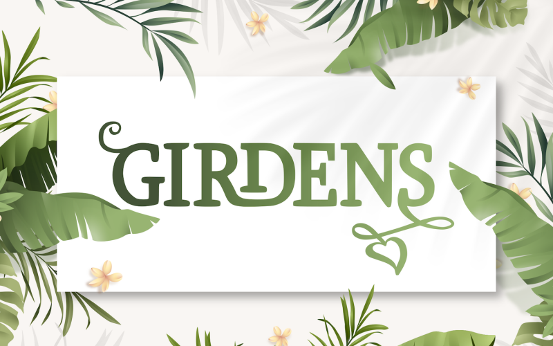 Girdens - Dekoratív Serif Betűtípus