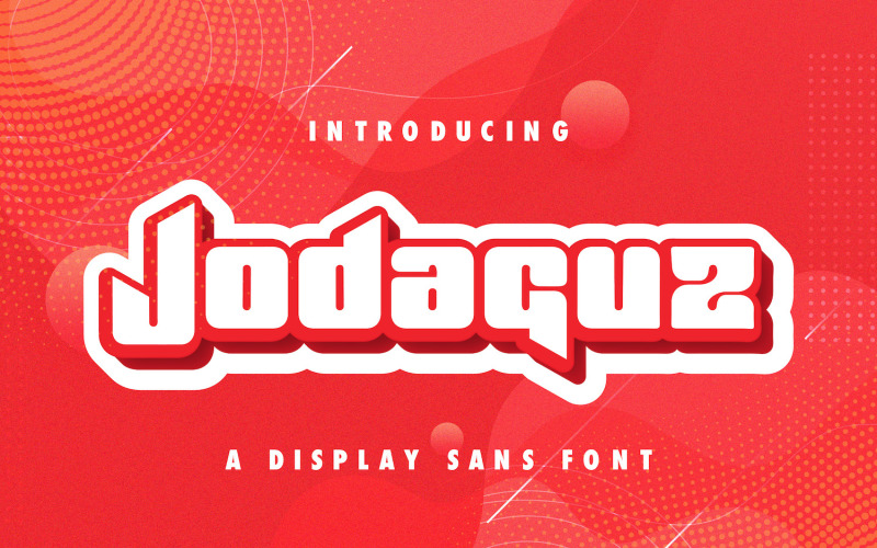 Download Шрифт "Jodaguz - Display Sans Font" / Jodaguz - Display Sans Font - Шрифт на тему графика sans,sansserif,display,decorative,futuristic,techno,scifi,typography,logotype,multilingual,displaysans,esport,various,modern