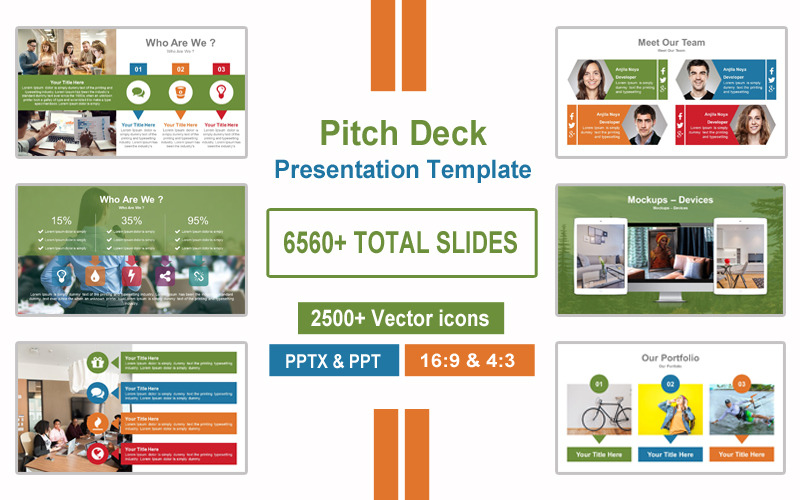 PowerPoint-Vorlage für die Präsentation des Investment-Pitch-Decks