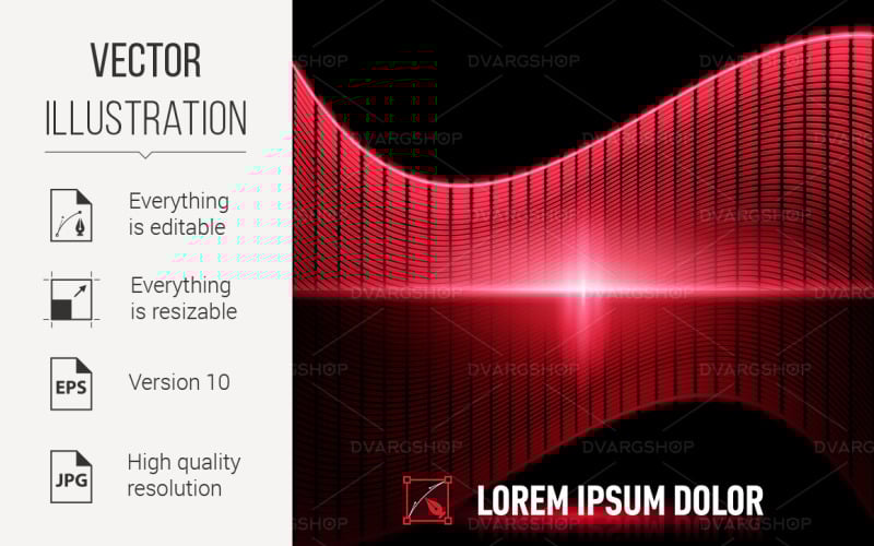 Download Vector "Pulse of Music - Vector Image" / Pulse of Music - Vector Image - Vector на тему графика music,digital,equalizer,red,pulse,wave,luminous,background,equipment,elecrtronic,design,computer,art,banner,glister,studio,black,multimedia,listening,dance